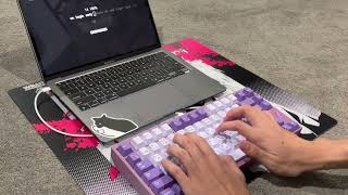 Exclusive E7-V2 SE Typing sound test | Wingtree 277
