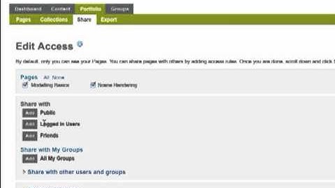 Sharing Mahara pages.mov