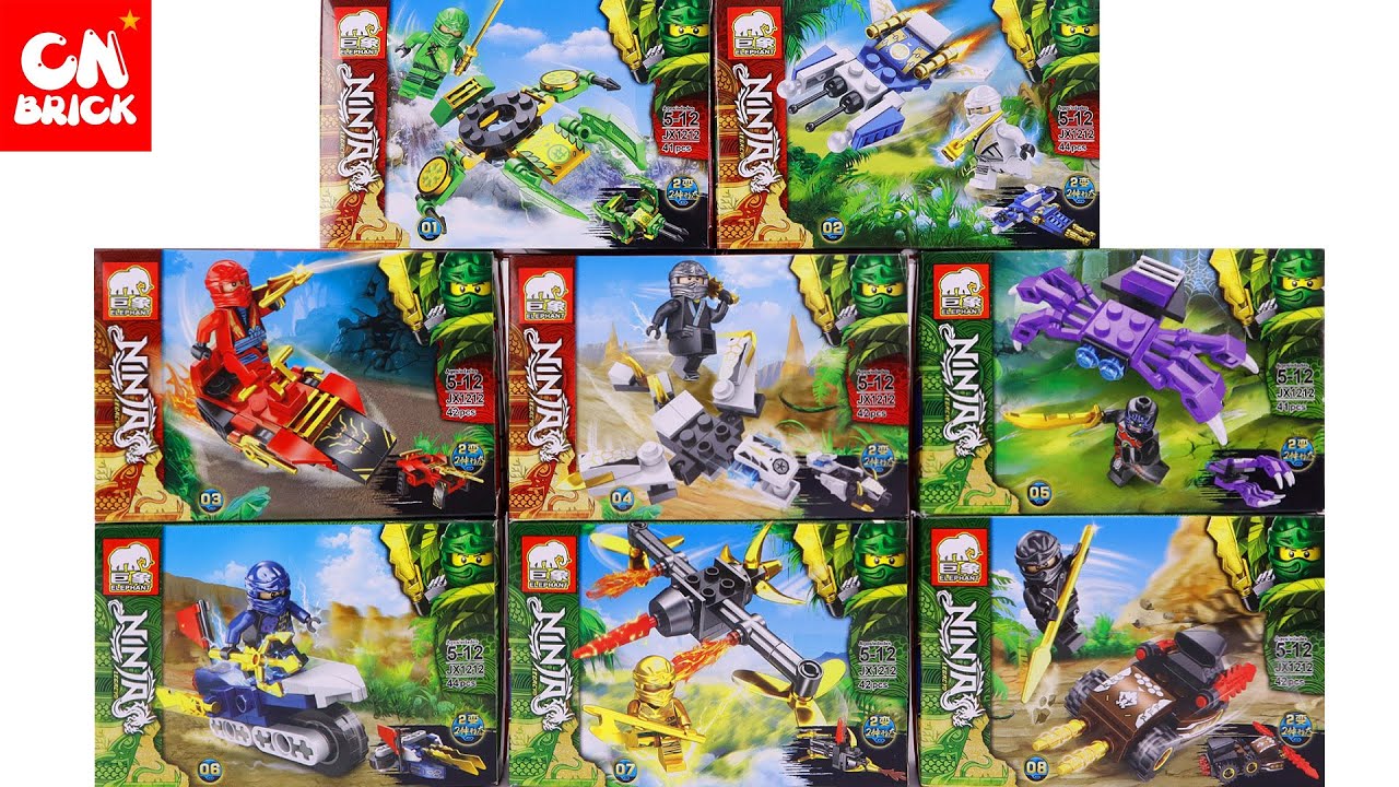 Unoffical LEGO NINJAGO MINIFIGURES SET JX1212 UNOFFICAL LEGO SPEED