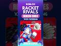 Roblox Racket Rivals Codes | Racket Rivals Redeem Codes #racketrivalscodes