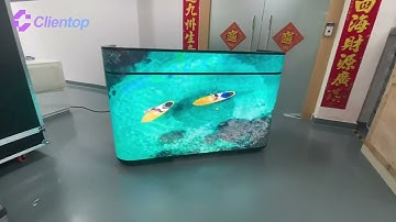 Reception desk LED display! #ledscreen #leddisplay #eagerled #ledmodule cfixledlights #Clientop