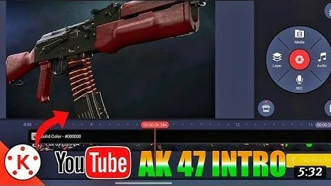 Ak 47 Logo Reveal Intro For YouTube In Kinemastar || Intro kaise banaye