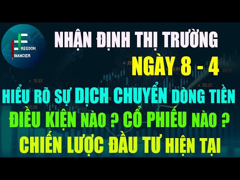 ĐẦU TƯ CHỨNG KHOÁN | NHẬN ĐỊNH THỊ TRƯỜNG NGÀY 8/4 | DỊCH CHUYỂN DÒNG TIỀN | QUAN TÂM CỔ PHIẾU NÀO ?