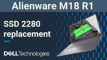 Alienware M18 R1 | How to replace the 2280 solid state drive ( SSD )