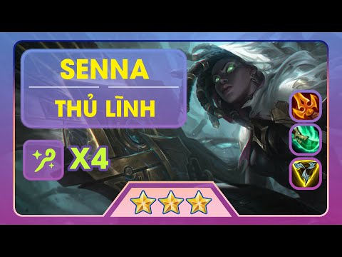 Mùa 6.5 | 4 Thuật Sư Senna 3 Sao Thủ Lĩnh Bóng Đêm | Ngài Xin Nhẹ Cái TOP 1 - Đấu Trường Chân Lý