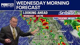 El clima en Tampa Pronostico para la manana del miercoles
