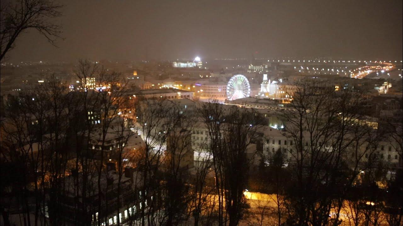Киев Андреевский спуск ночью