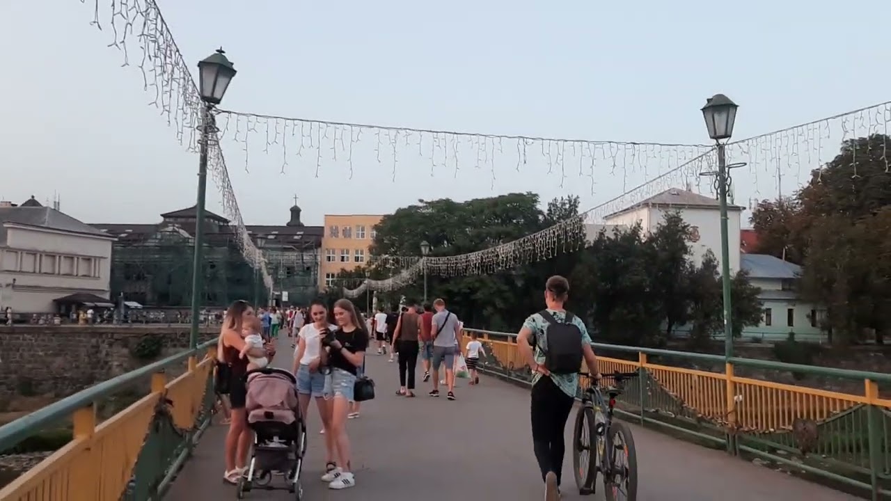 Ужгород Река Уж Украина Uzhgorod River Uzh Ukraine.