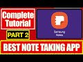 How To Use Samsung Notes For Study on Samsung Tab S9 Fe (PART 2) Complete Tutorial By Pandit Project