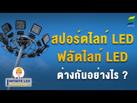 สปอร์ตไลท์ LED (Spotlight LED) กับ ฟลัดไลท์ LED (Floodlight LED) ต่างกันอย่างไร ?