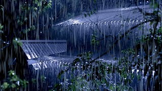Fall into Sleep in Under 3 Minutes with Heavy Rain \& Thunder on a Metal Roof of Farmhouse at Night#6