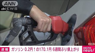 【速報】ガソリン価格170.1円　前週から0.2円上がり6週間ぶりの値上がり(2022年8月10日)
