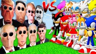 NICO'S NEXTBOTS VS ARMY of SONIC in MINECRAFT animation TAILS AMY SHADOW SILVER gameplay coffin meme screenshot 4