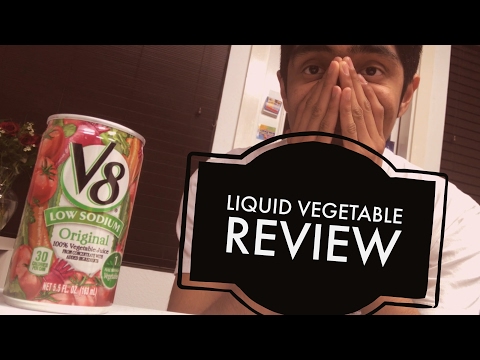 Liquid Vegetable Review!  V8 vegetable juice