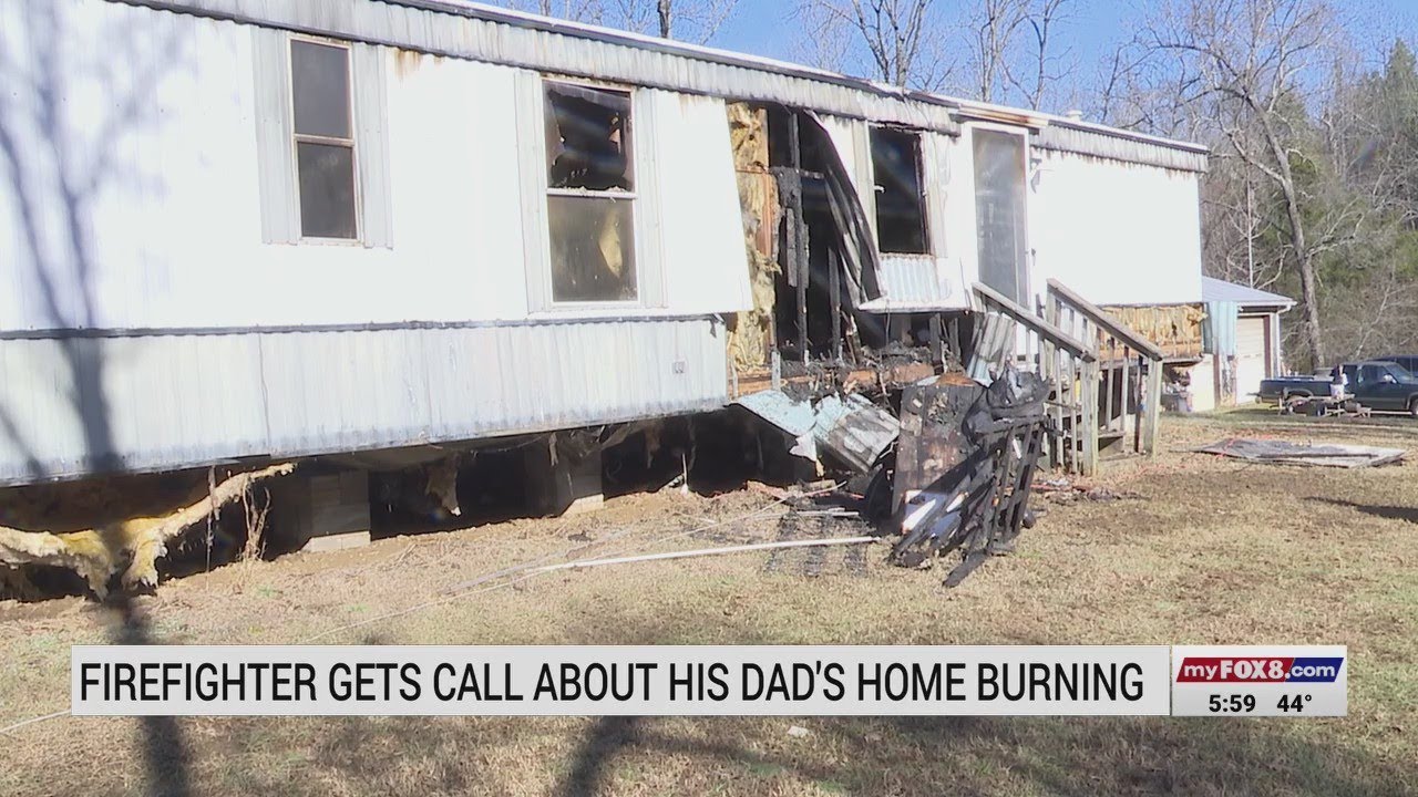 Davie County firefighter gets call about dad's home burning YouTube