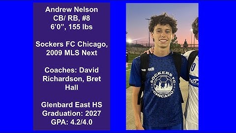 Andrew Nelson - MLS Next Fall 2025 Season Highlights