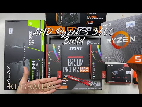 AMD Ryzen 5 3600 msi B450M PRO-M2 MAX PNY XLR8 GTX 1650 DLM22 Gaming Build Benchmark