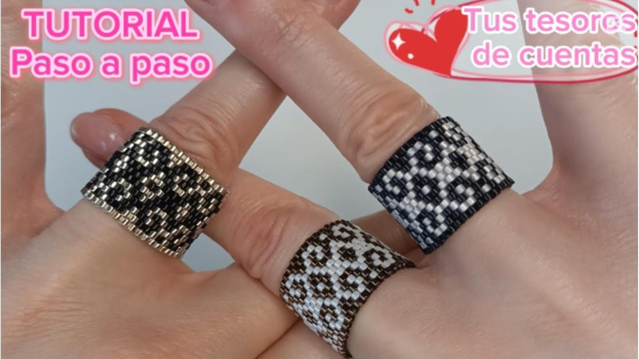 Tutorial anillo elegante / peyote impar /patrón en 19 pasos / muy fácil
