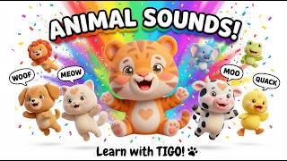 Animal Sounds Song Learn Dog Cat Cow Duck Lion & More Leo & Friends World