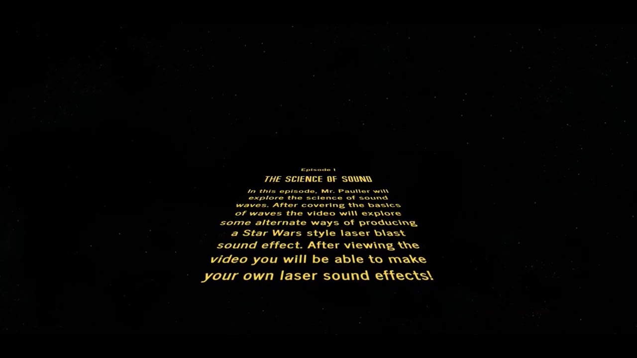 The Science of Star Wars Sound Effects - YouTube