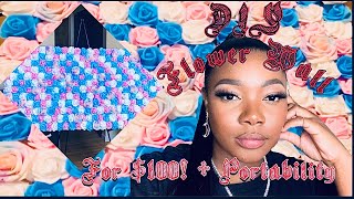 DIY Flower Wall Backdrop + Portability! || Ft. Amazon Foam Flowers || Ceethababe