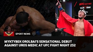 UFC Vegas 82 Highlights: Myktybek Orolbai debuts with suffocating stoppage of Uros Medic