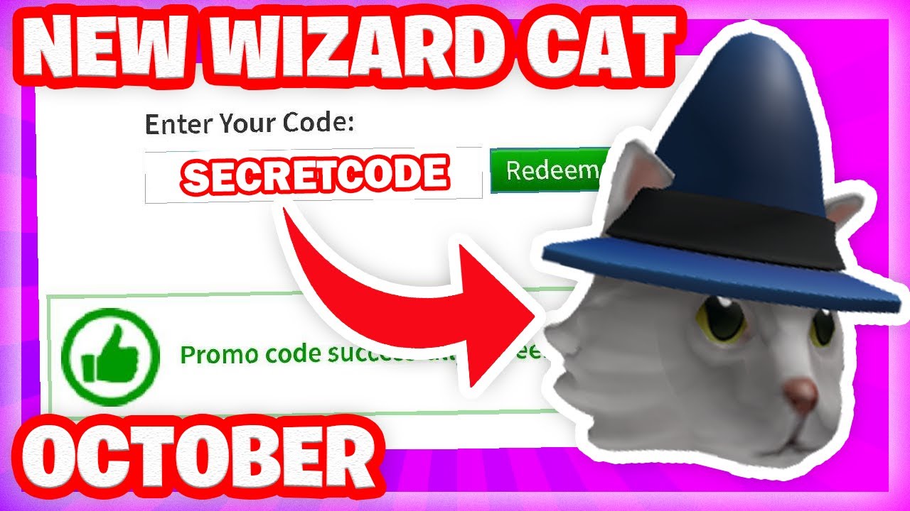 *NEW & LIMITED* Roblox Promo Code 2020 (Wizard Cat) - New Roblox Promo