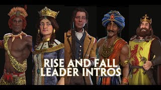 Civilization 6 Rise And Fall - All New Leader Introductions