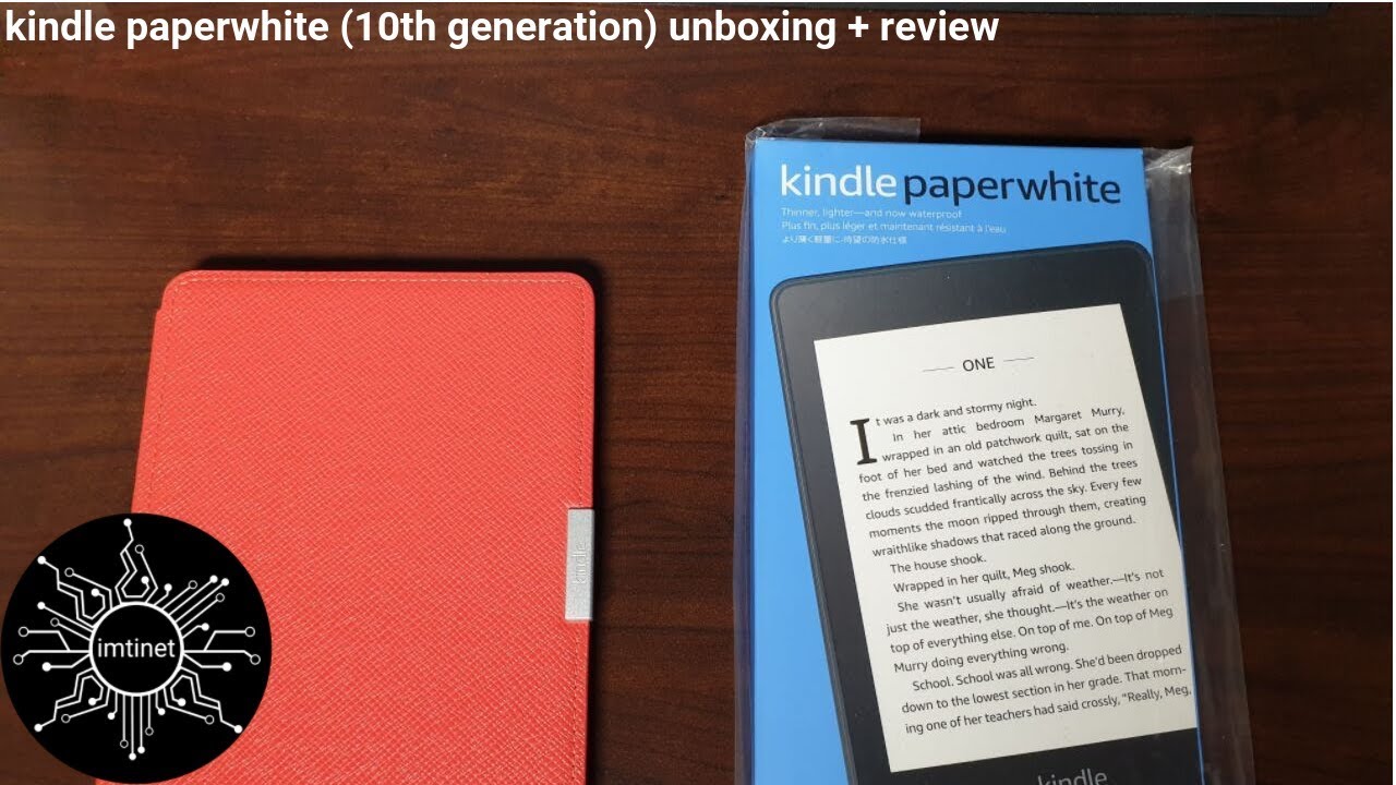 Kindle Paperwhite 10th Generation Unboxing + Review - YouTube