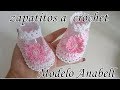 Zapatito a crochet para bebé - Modelo Anabell - 0 a 3 meses