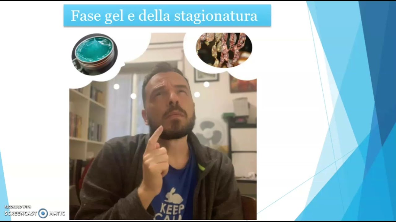 Sapone: fase gel e stagionatura