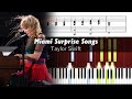 Taylor Swift Miami Surprise Songs Accurate Piano Tutorial With Sheet Music