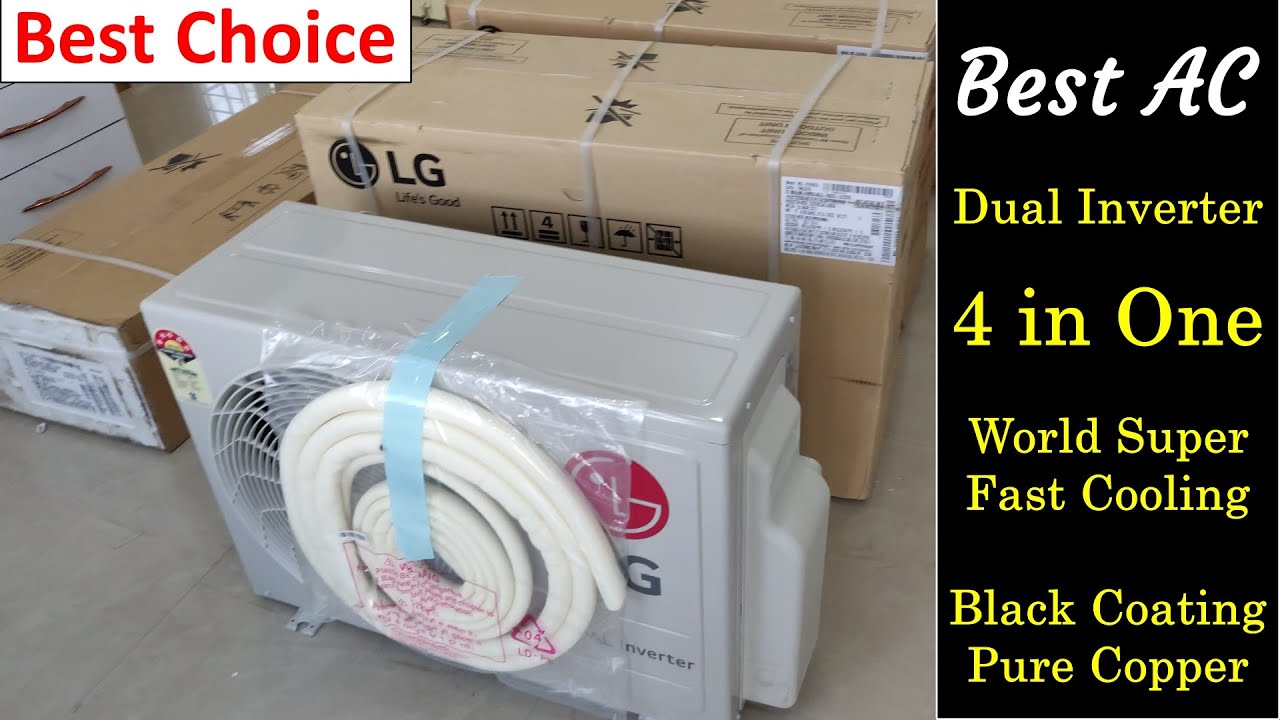 World Best Dual Inverter Ac Lg 1 5 Ton 5 Star Inverter Split Ac Ms Q18ynza Super Fast Cooling Ac Youtube