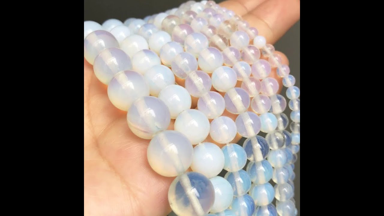 Натуральный белый опаловый камень кость круглые промежуточные бусины с большим отверстием ювелирные