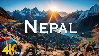 Nepal 4K  Epic Cinematic Music With Scenic Relaxation Film  Travel Nature