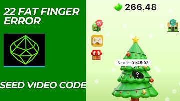 22 fat finger error seed code | Seed verify code