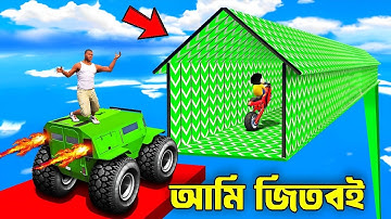 Franklin Shinchan Tried Tunnel Tune Booster Ramp Challenge | Gta V Bangla Ramp