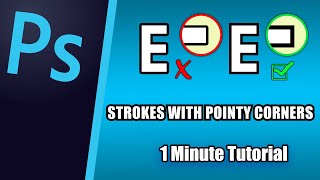 Photoshop Tutorial -  Make Strokes With Pointy Corners in Photoshop
