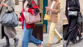 : SPRING 2024 STREET STYLE STYLISH ITALIANS MILAN SHOPPING WALK #milanstreetstyle #britishvogue