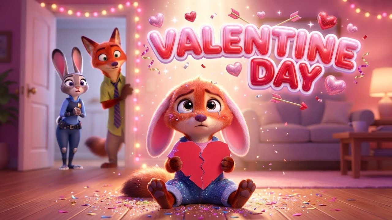 Zootopia Valentine Special: The Clumsy Cupid 💘 Judy, Nick & Baby Fiin’s Funny Surprise