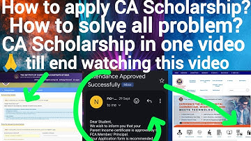 How i received icai scholarship //how to apply icai// ca scholarship 2024//2025//2026//