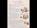 class 4 History -revision in 18 seconds Ancient culture and traditions