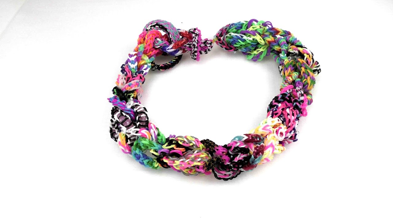 Loom Kette / Loom Statement-Kette / riesige Loomkette selber machen / Anleitung DIY - YouTube