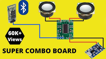 5v audio board and other 2 board connection//how to make bluetooth sound box(home made)