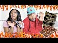 COUPLE TRIES THE WORLD'S HOTTEST CHOCOLATE BAR!!!! EXTREMELY HOT!!!!