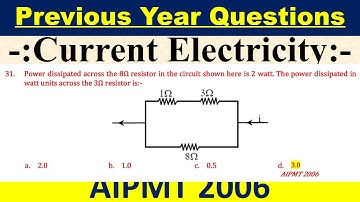 Power dissipated across the 8Ω resistor in the circuit shown here is 2 watt. The power dissipated in