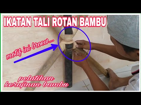 Cara Pengikatan Kursi Bambu Part 2 Ikatan Pada Tempat Duduk Youtube