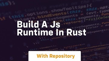 build a js runtime in rust