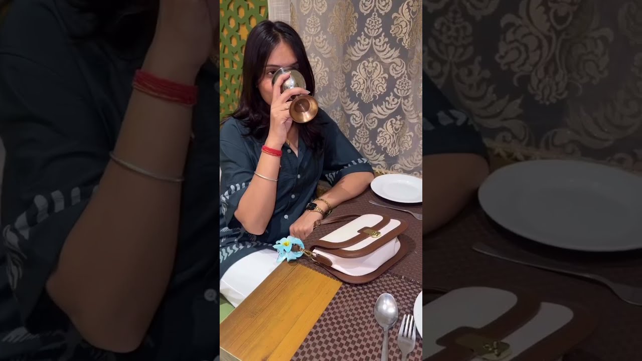 Elegant Beige Sling Bag for Women | Crossbody with Gold Lock (SN15) 