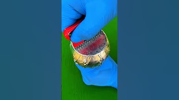 Satisfying Gold Foil Cut #3danimation #usa #shorts